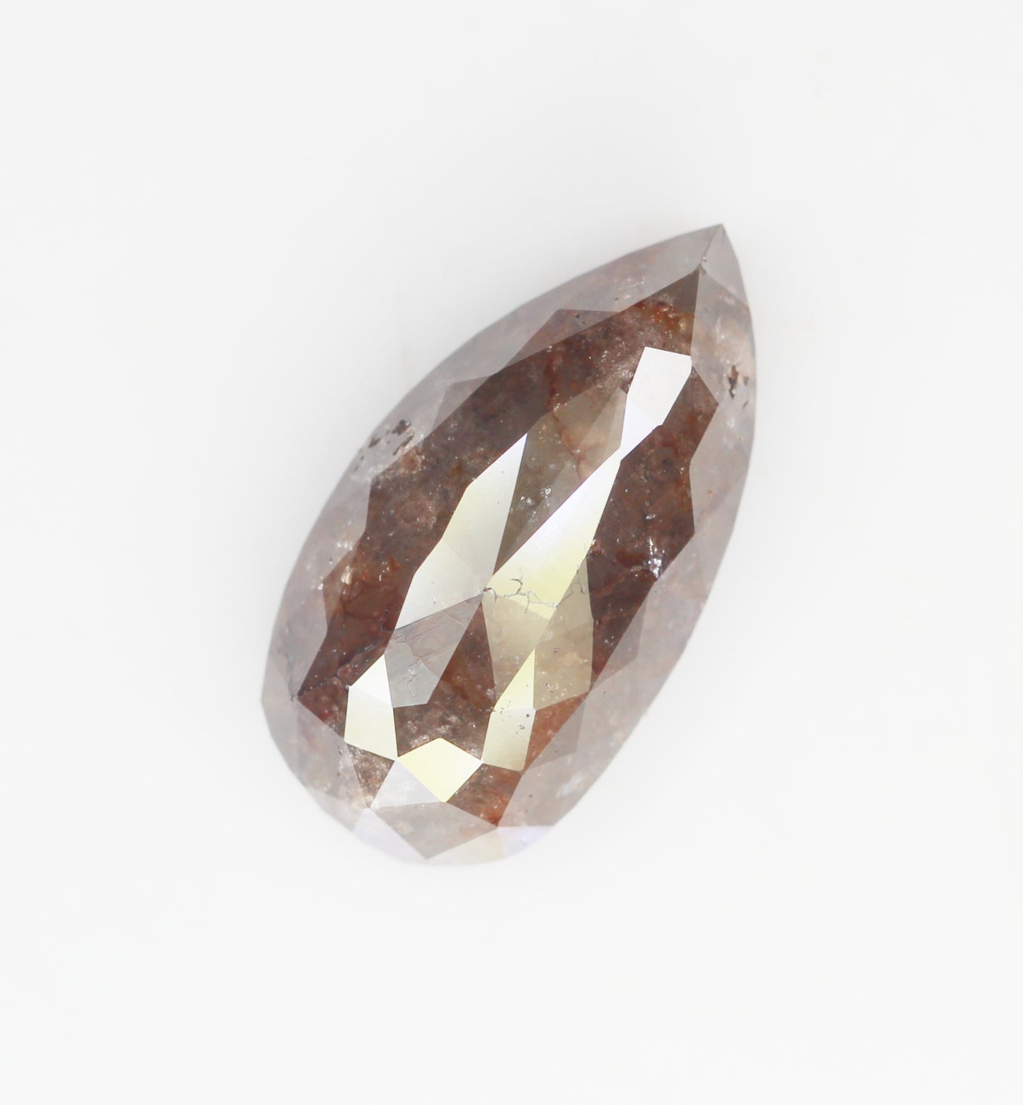 4.05 CT, 13.7 X 7.4 MM | Natural Brown-Gray Pear Cut Diamond | Natural Loose Earth Mined Diamond For Engagement Ring &amp; Wedding Ring