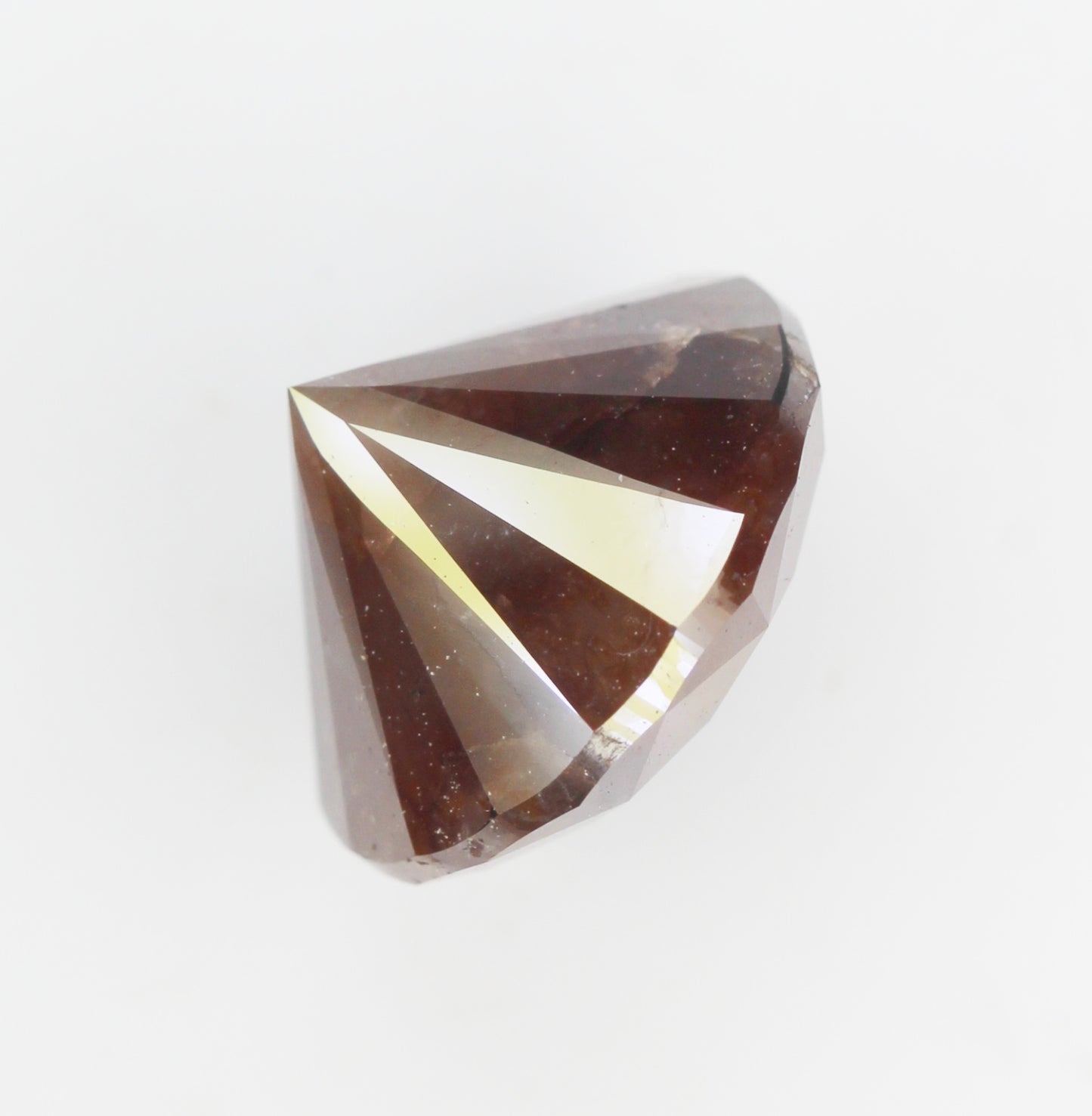 4.88 CT 10.5 MM Natural Round Brilliant cut Diamond Fancy Brown color Loose Diamond