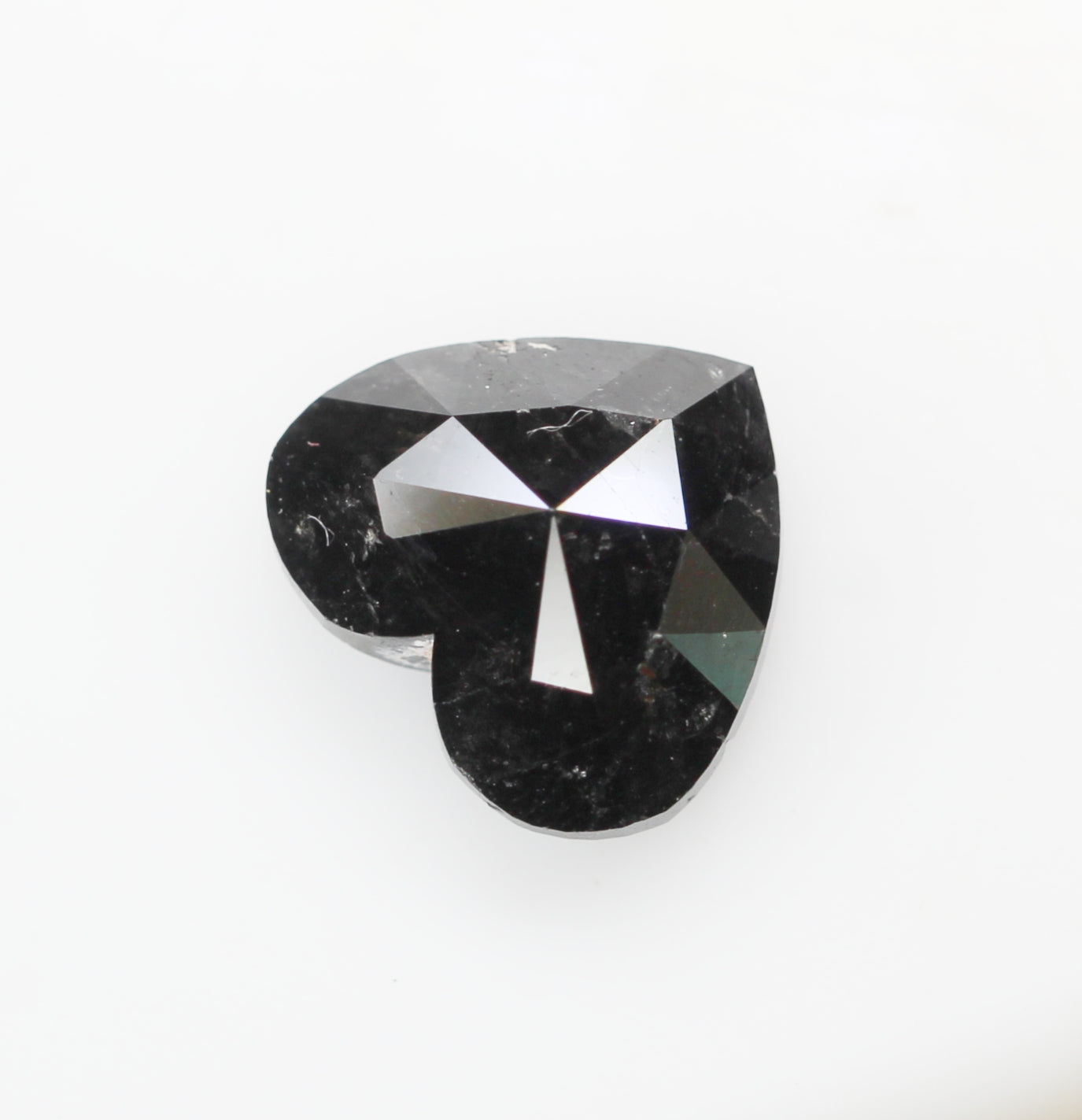 3.47 CT 9.0 X 10.0 MM Natural Loose Diamond Heart Diamond Natural Black color Rustic Diamond NJ283