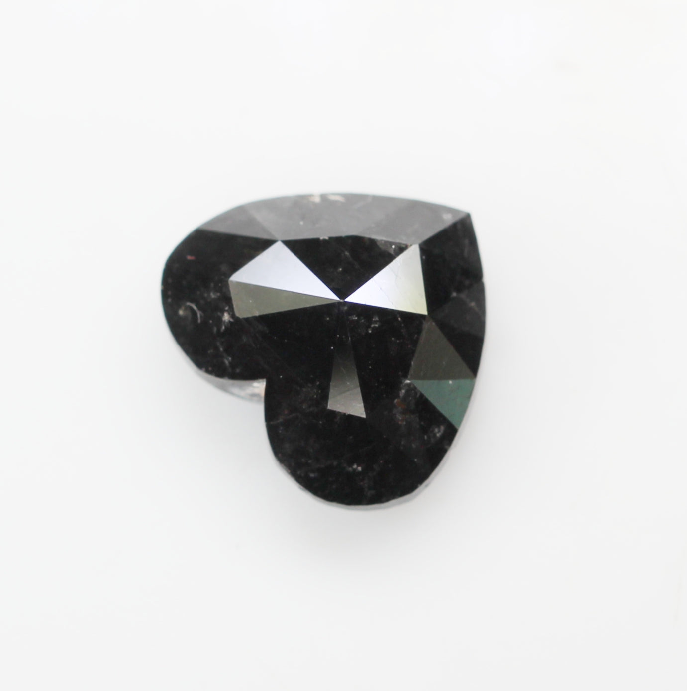 3.47 CT 9.0 X 10.0 MM Natural Loose Diamond Heart Diamond Natural Black color Rustic Diamond NJ283