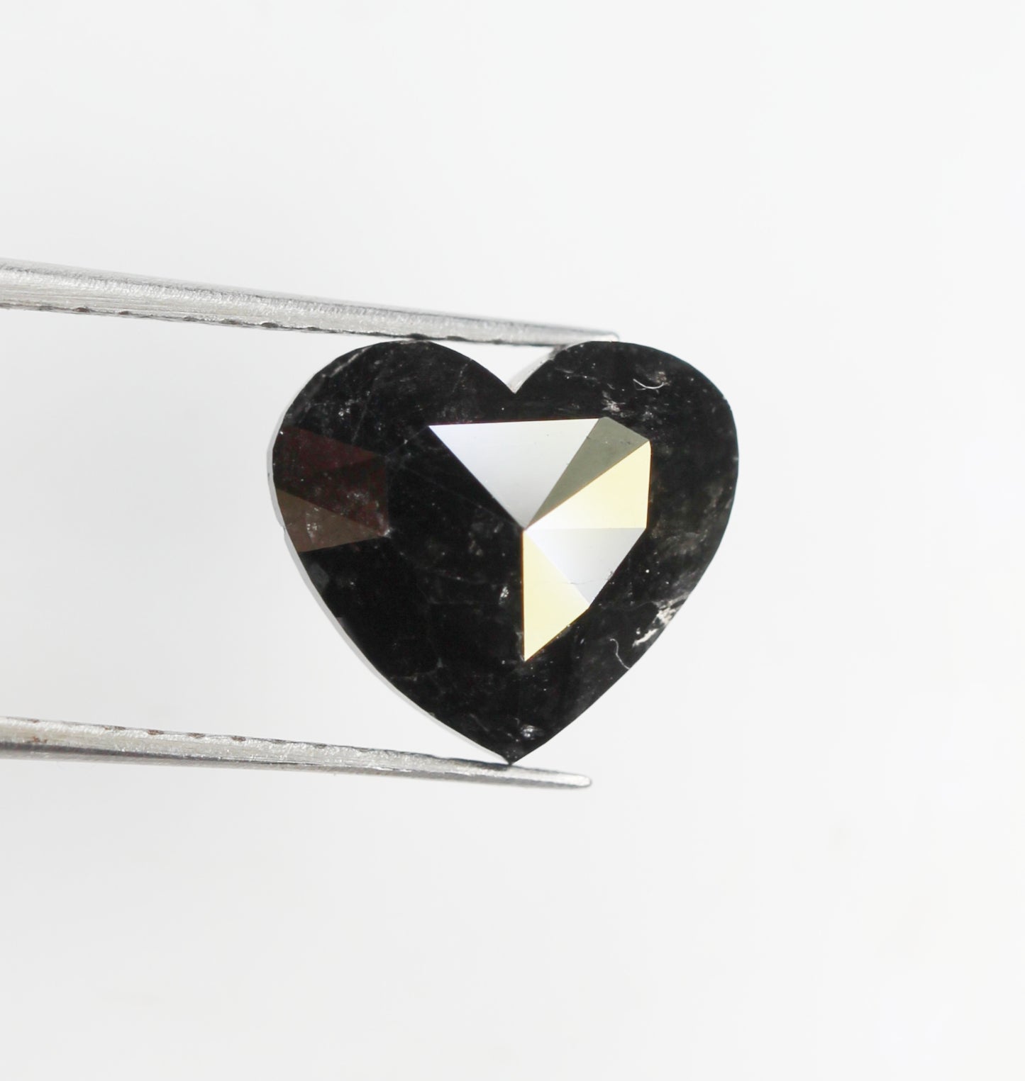 3.47 CT 9.0 X 10.0 MM Natural Loose Diamond Heart Diamond Natural Black color Rustic Diamond NJ283