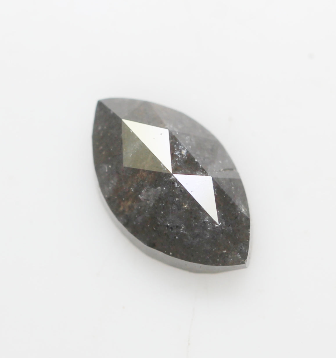 0.73 CT Geometric Marquise Shape Grey Salt And pepper diamond Natural Loose Diamond SKU: NJ317