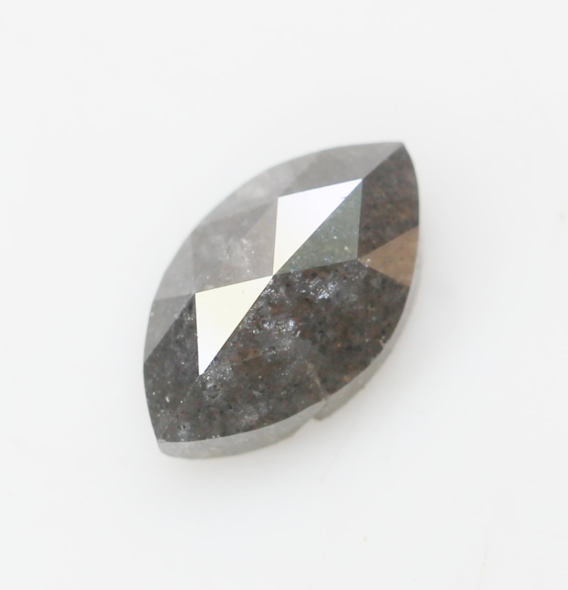 0.73 CT Geometric Marquise Shape Grey Salt And pepper diamond Natural Loose Diamond SKU: NJ317