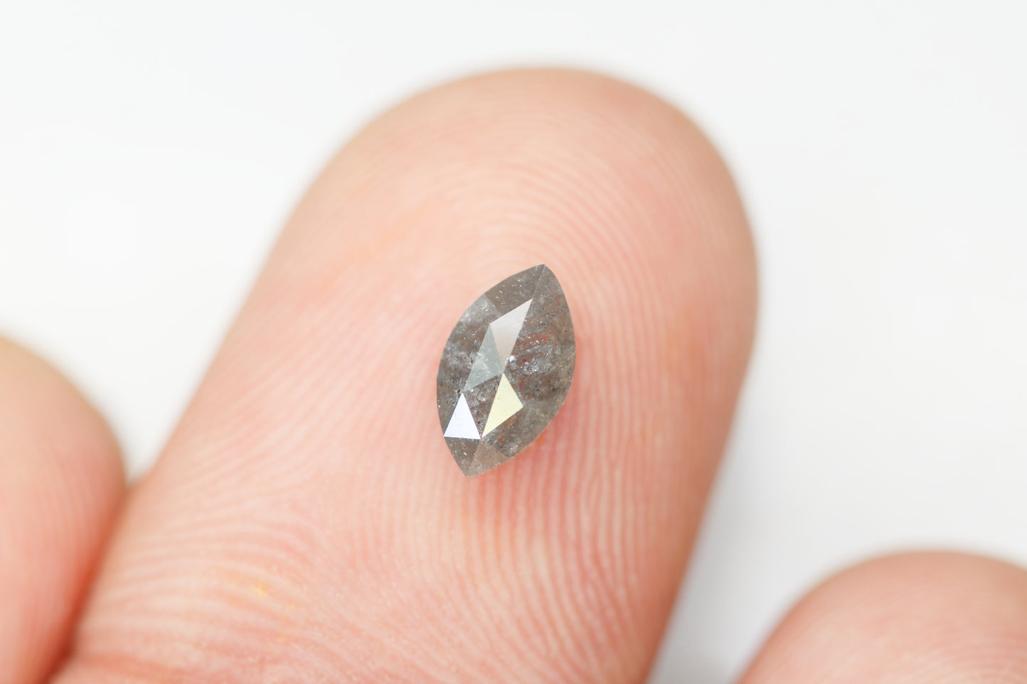 0.73 CT Geometric Marquise Shape Grey Salt And pepper diamond Natural Loose Diamond SKU: NJ317