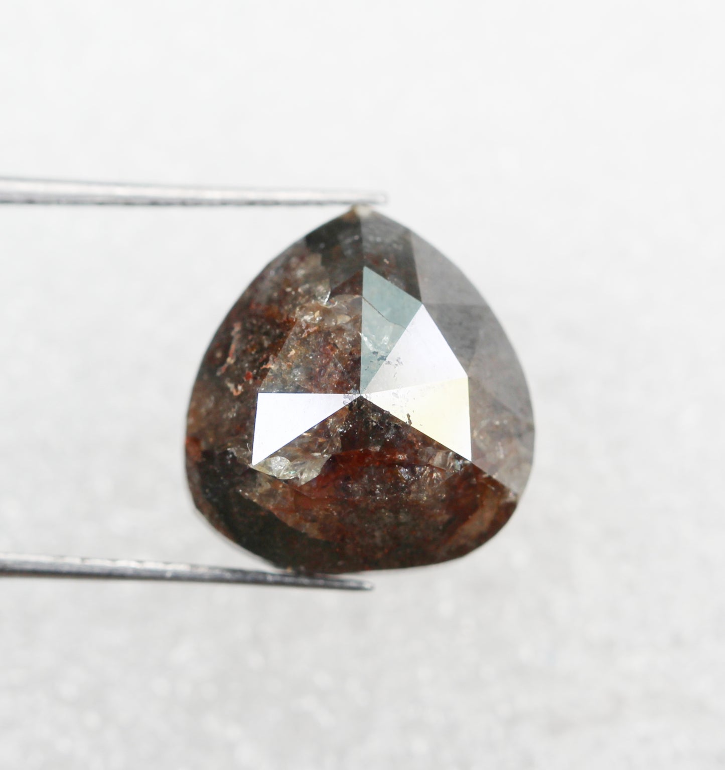 8.15 Ct Natural Loose Diamond, Pear Diamond, Brown Diamond, Polished Diamond, Real Diamond, Rustic Diamond, Antique Diamond NJ470