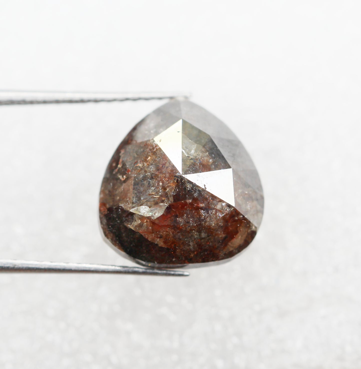 8.15 Ct Natural Loose Diamond, Pear Diamond, Brown Diamond, Polished Diamond, Real Diamond, Rustic Diamond, Antique Diamond NJ470