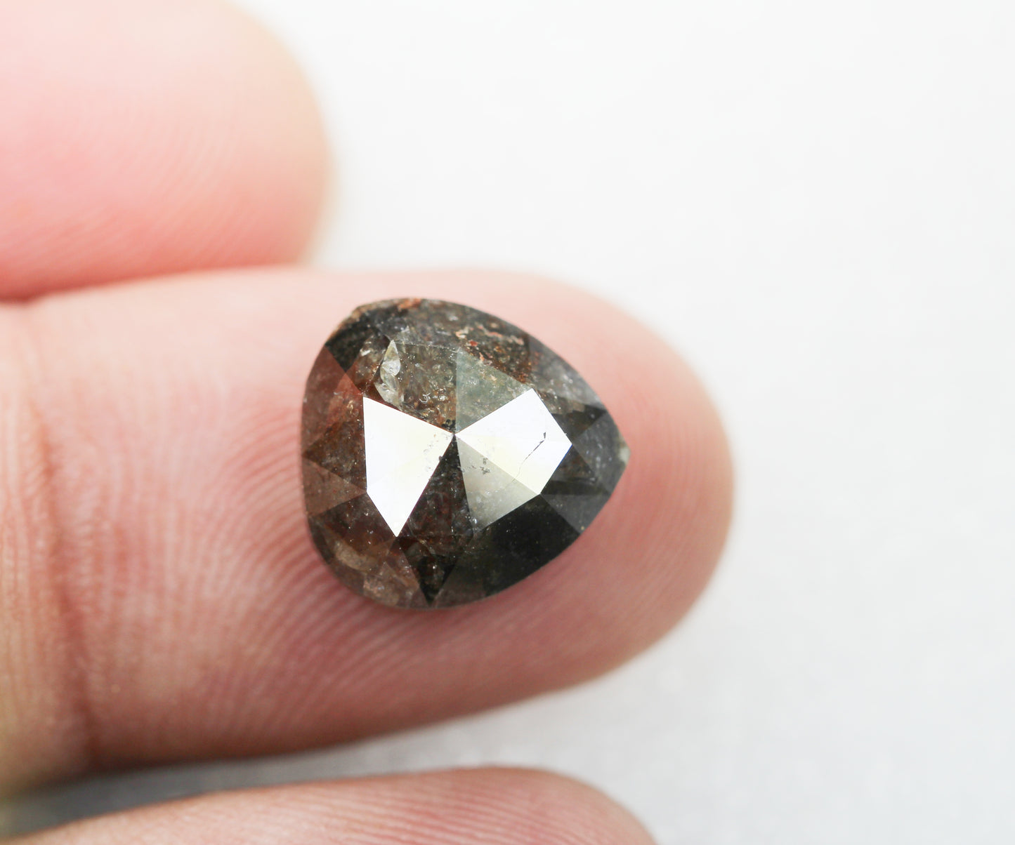 8.15 Ct Natural Loose Diamond, Pear Diamond, Brown Diamond, Polished Diamond, Real Diamond, Rustic Diamond, Antique Diamond NJ470