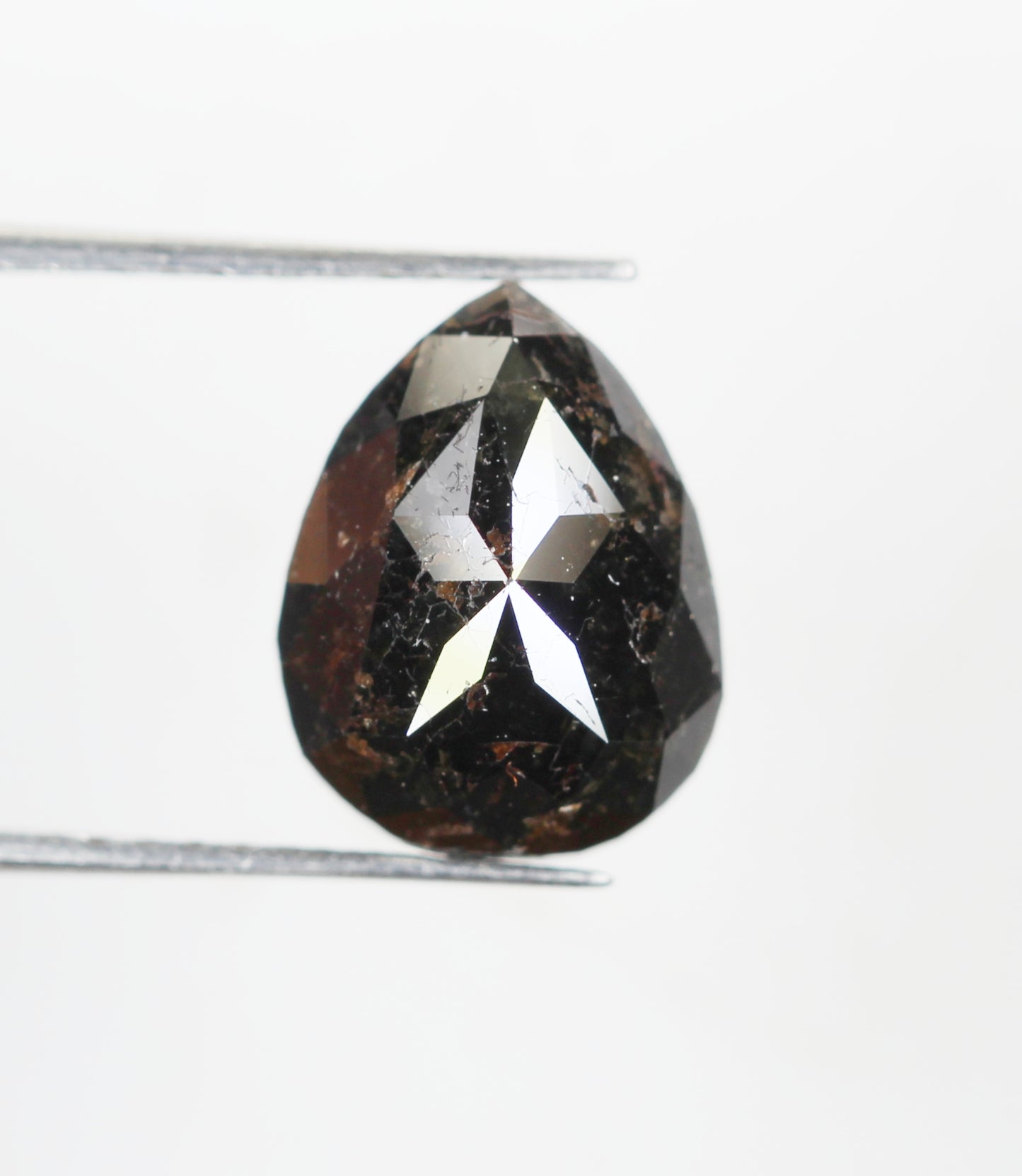 4.02 Ct Natural Loose Diamond, Pear Diamond, Brown Diamond, Polished Diamond, Real Diamond, Rustic Diamond, Antique Diamond NJ473