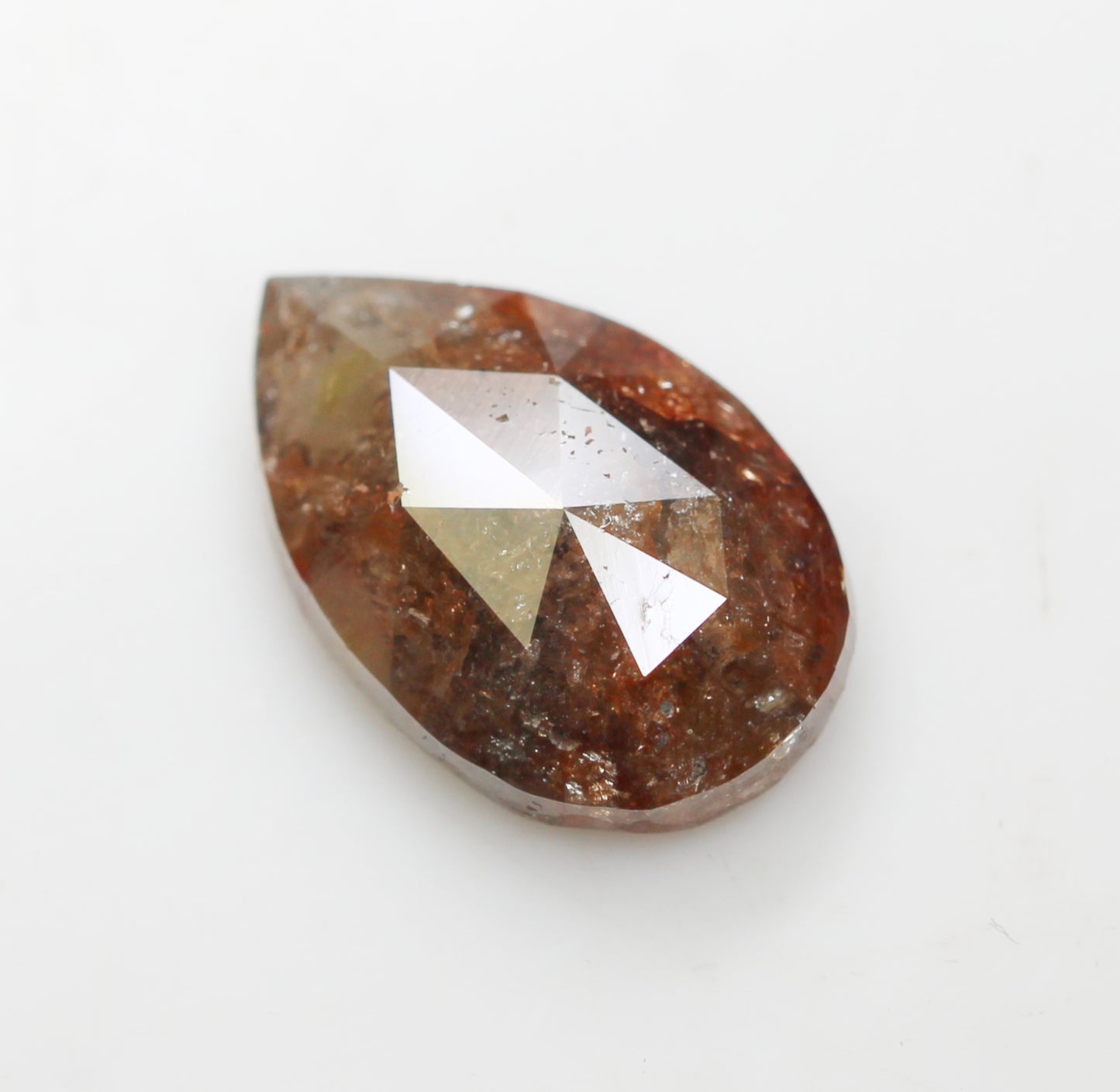 4.51 Ct Natural Loose Diamond, Pear Diamond, Brown Diamond, Polished Diamond, Real Diamond, Rustic Diamond, Antique Diamond NJ492