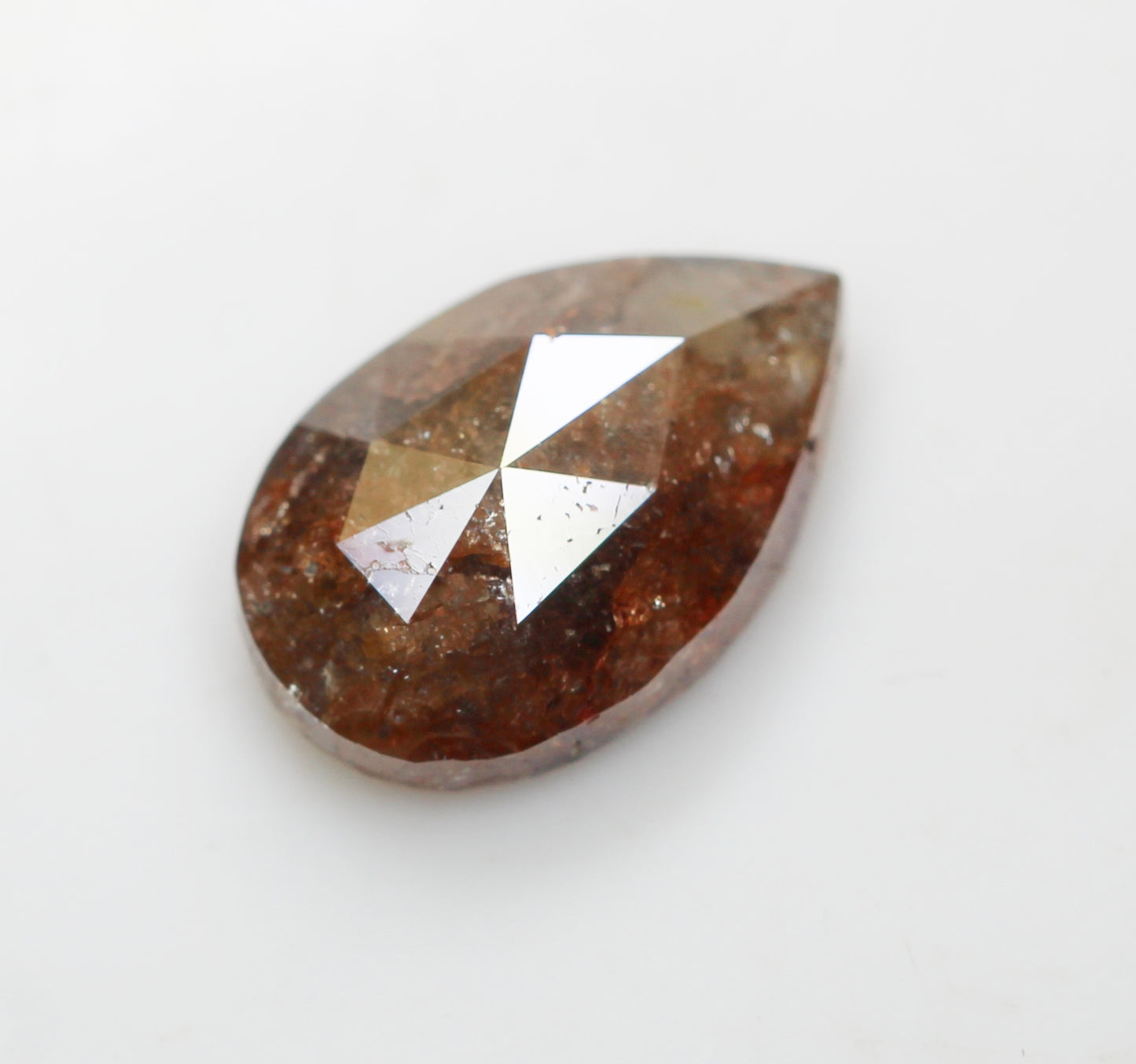 4.51 Ct Natural Loose Diamond, Pear Diamond, Brown Diamond, Polished Diamond, Real Diamond, Rustic Diamond, Antique Diamond NJ492