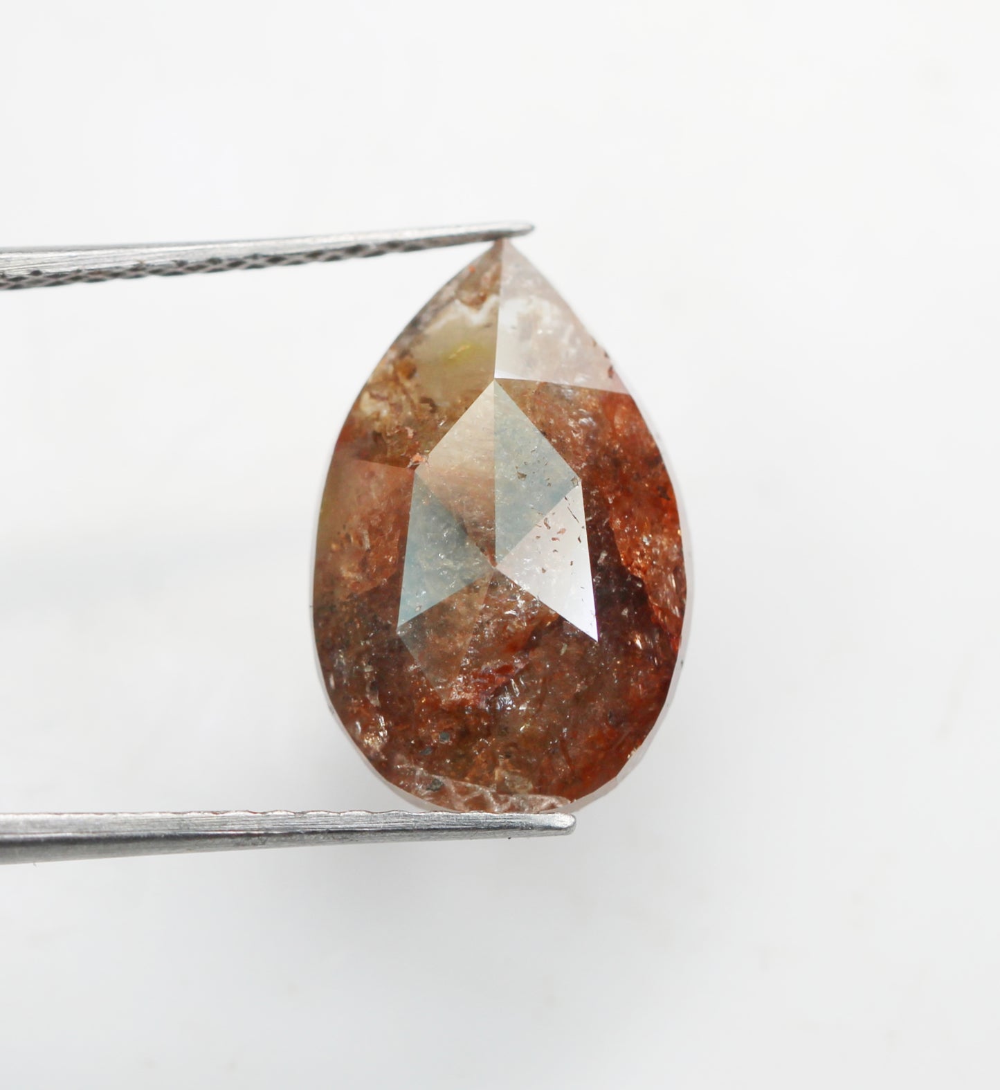 4.51 Ct Natural Loose Diamond, Pear Diamond, Brown Diamond, Polished Diamond, Real Diamond, Rustic Diamond, Antique Diamond NJ492