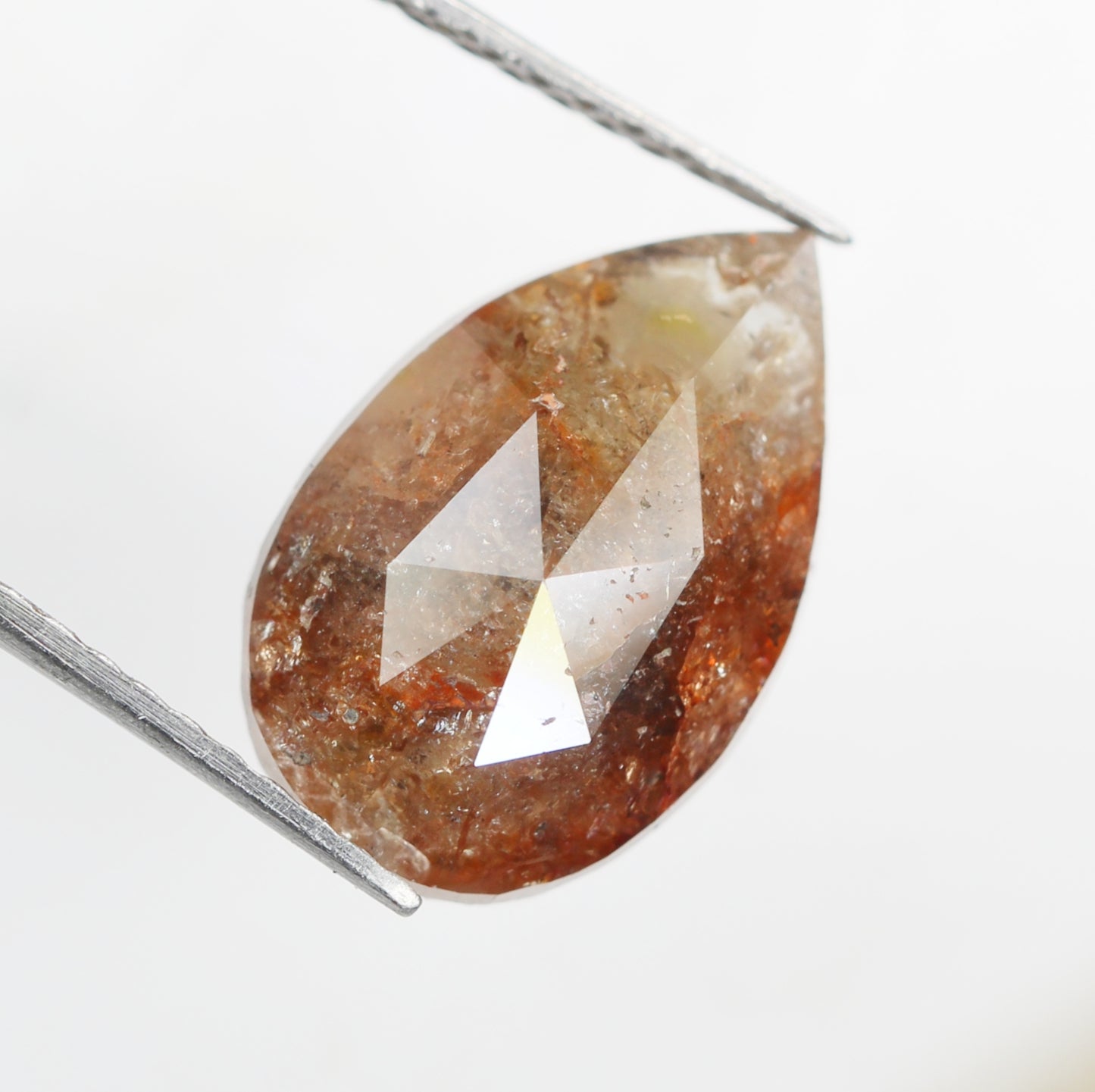 4.51 Ct Natural Loose Diamond, Pear Diamond, Brown Diamond, Polished Diamond, Real Diamond, Rustic Diamond, Antique Diamond NJ492