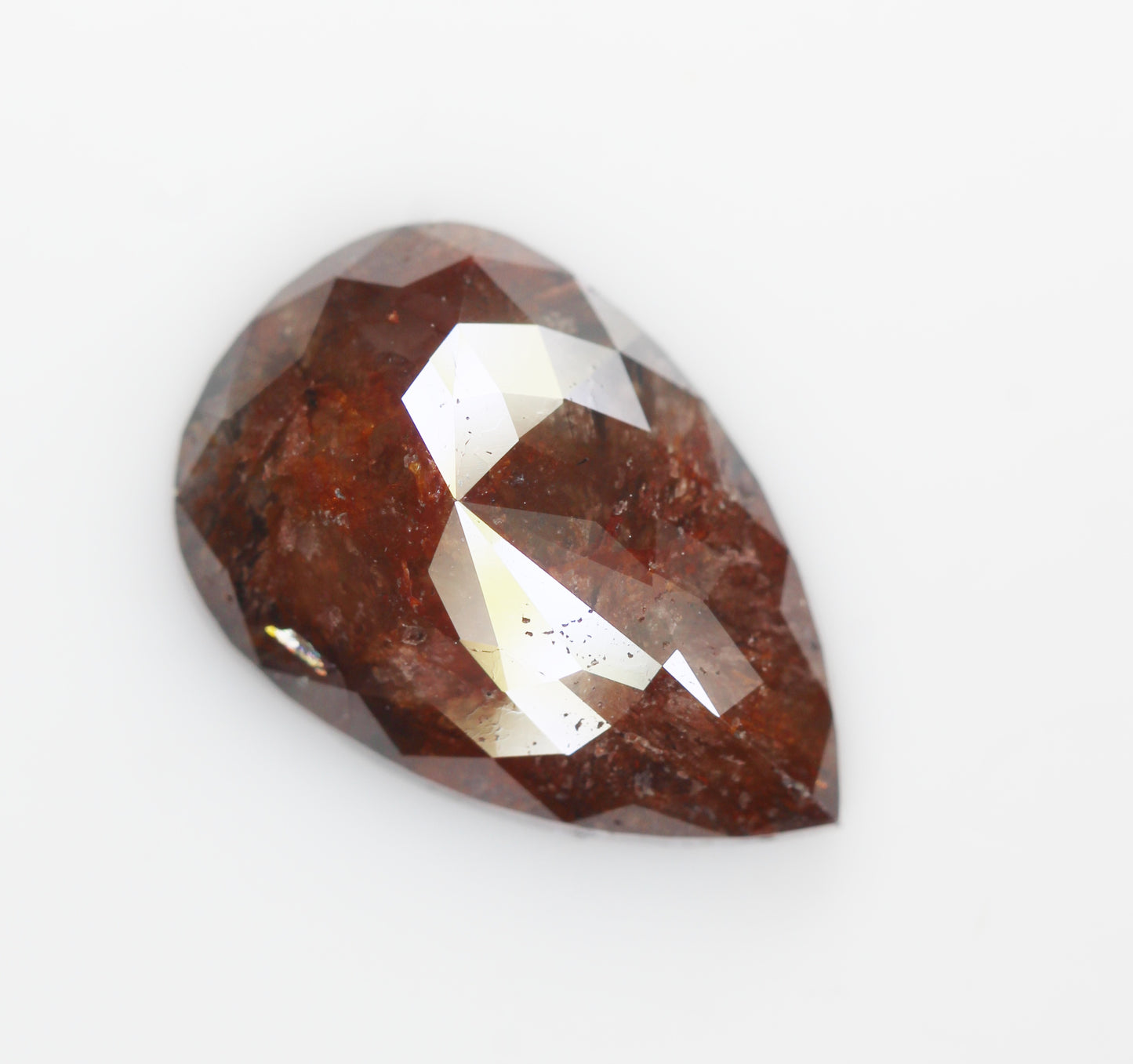 5.41 Ct Natural Loose Diamond, Pear Diamond, Brown Diamond, Polished Diamond, Real Diamond, Rustic Diamond, Antique Diamond NJ703