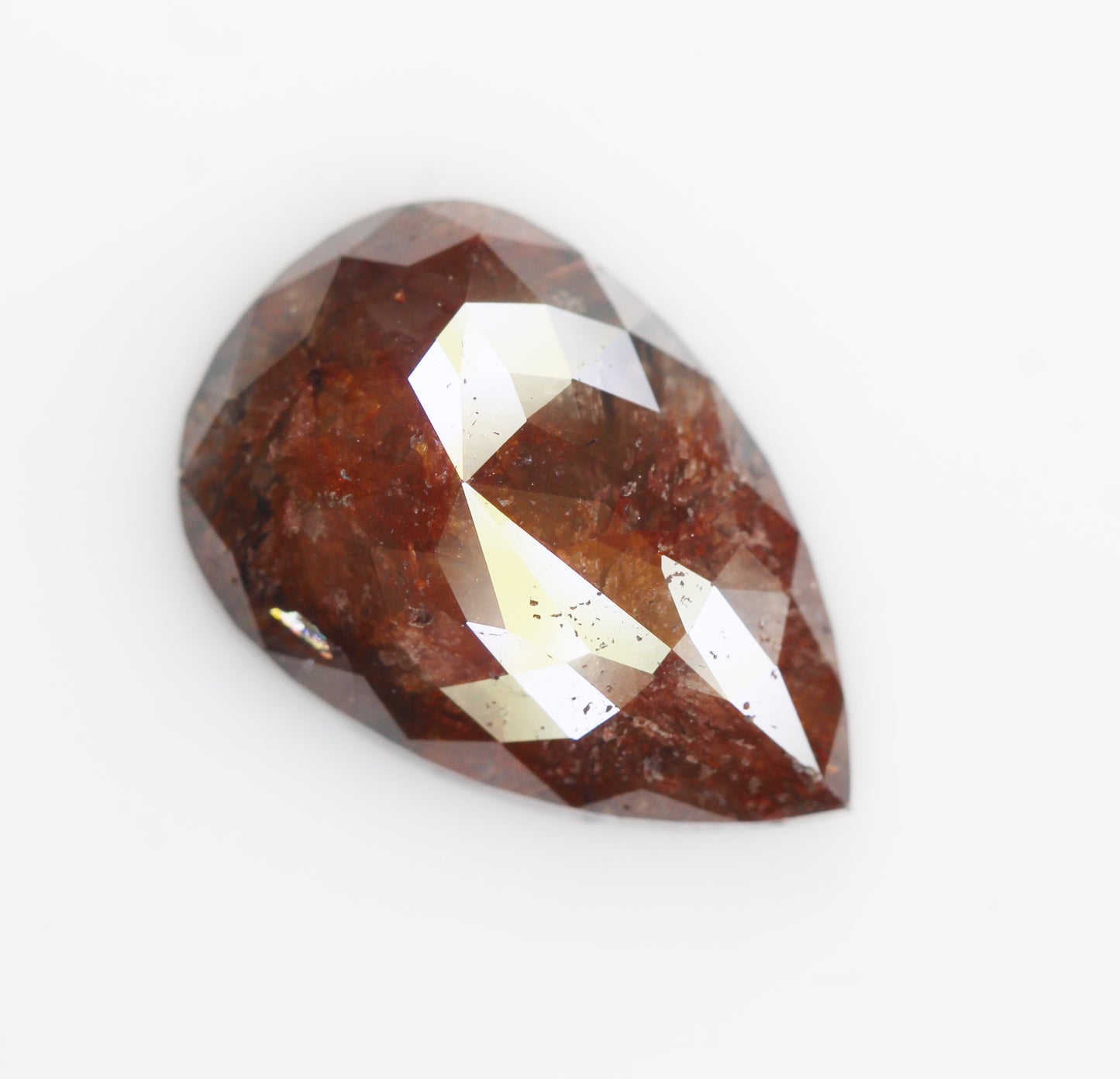 5.41 Ct Natural Loose Diamond, Pear Diamond, Brown Diamond, Polished Diamond, Real Diamond, Rustic Diamond, Antique Diamond NJ703