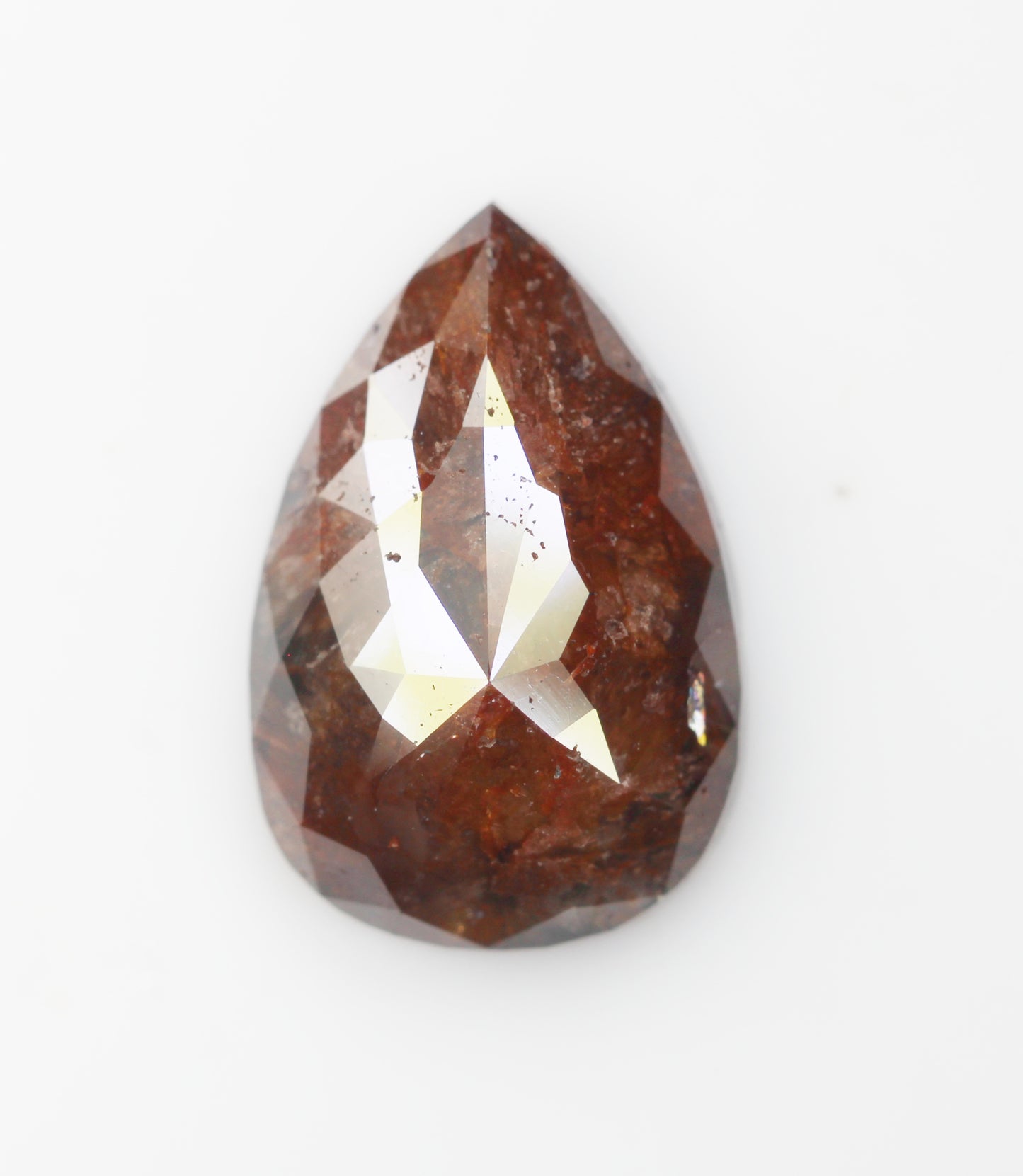 5.41 Ct Natural Loose Diamond, Pear Diamond, Brown Diamond, Polished Diamond, Real Diamond, Rustic Diamond, Antique Diamond NJ703