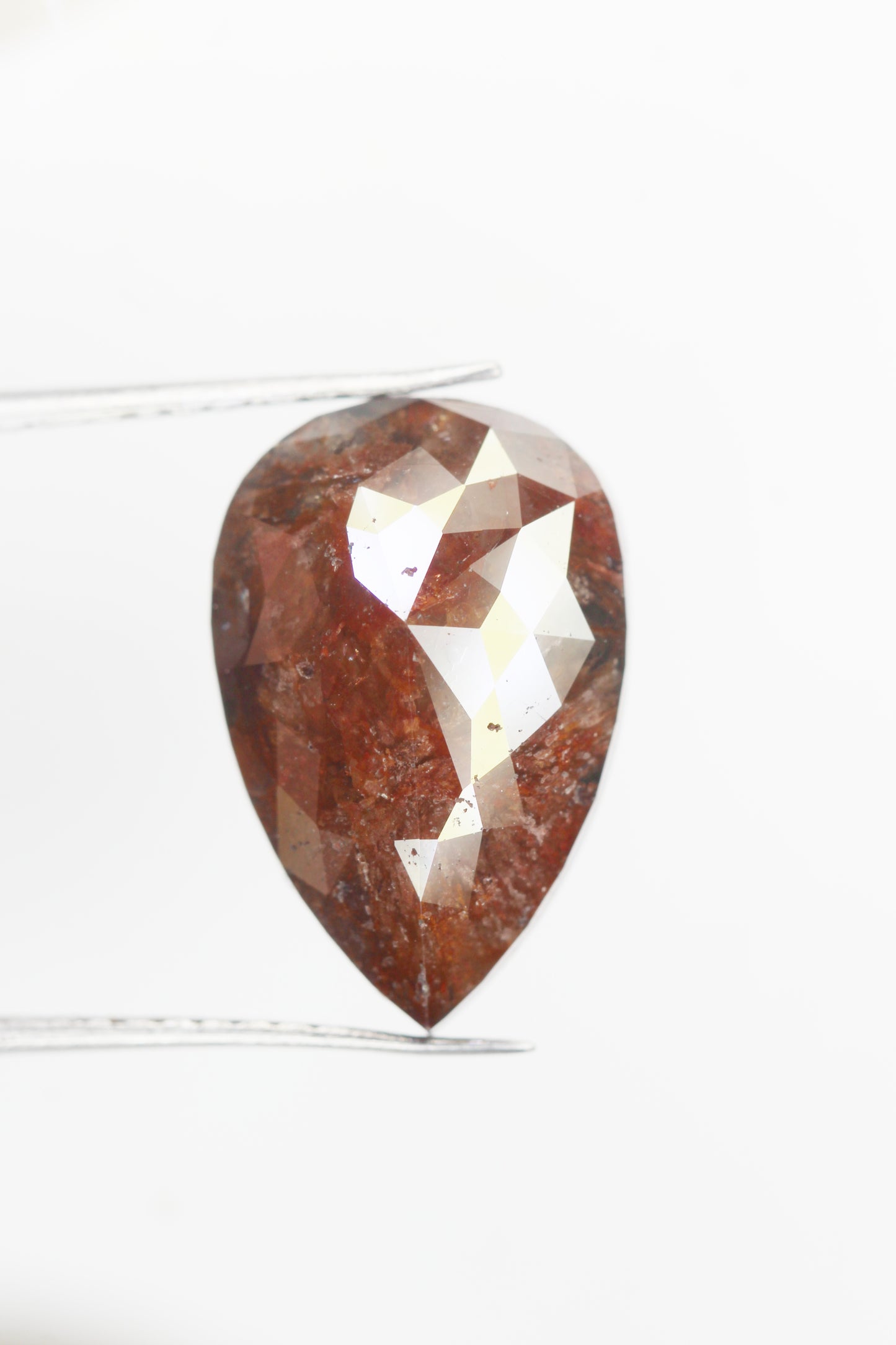 5.41 Ct Natural Loose Diamond, Pear Diamond, Brown Diamond, Polished Diamond, Real Diamond, Rustic Diamond, Antique Diamond NJ703