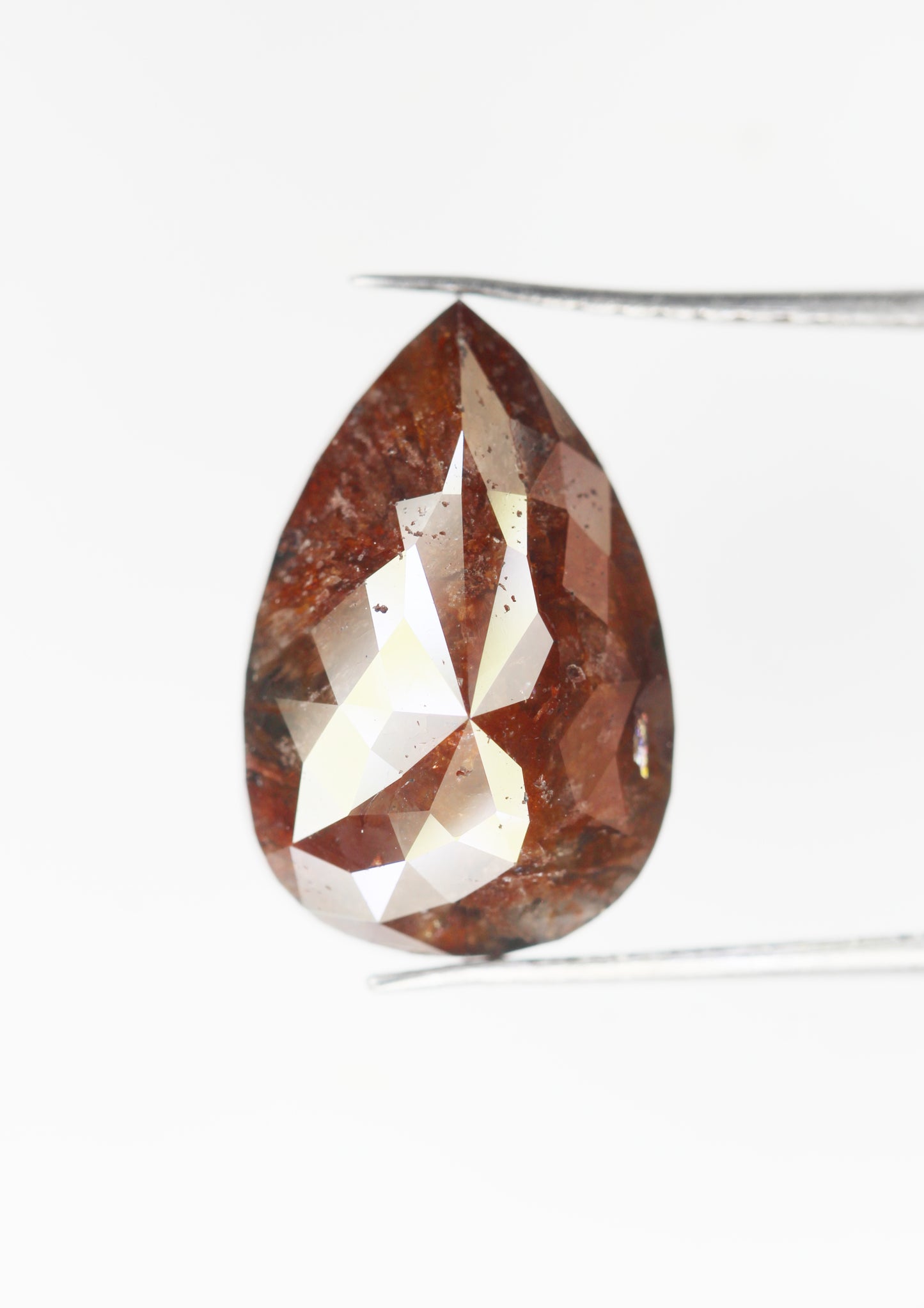 5.41 Ct Natural Loose Diamond, Pear Diamond, Brown Diamond, Polished Diamond, Real Diamond, Rustic Diamond, Antique Diamond NJ703