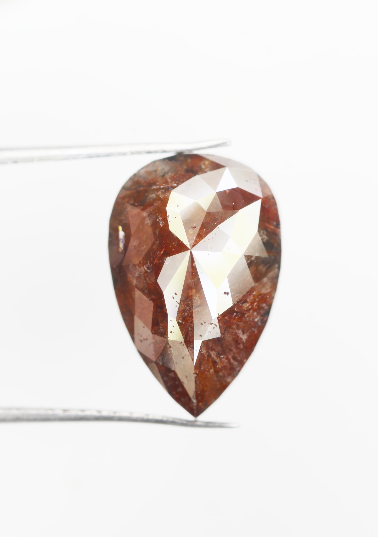 5.41 Ct Natural Loose Diamond, Pear Diamond, Brown Diamond, Polished Diamond, Real Diamond, Rustic Diamond, Antique Diamond NJ703