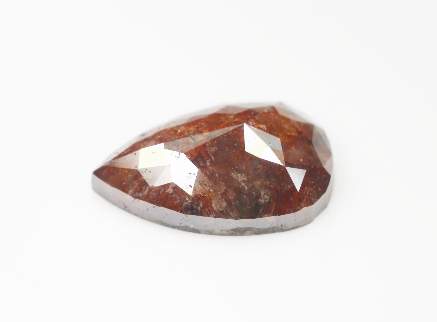 5.41 Ct Natural Loose Diamond, Pear Diamond, Brown Diamond, Polished Diamond, Real Diamond, Rustic Diamond, Antique Diamond NJ703