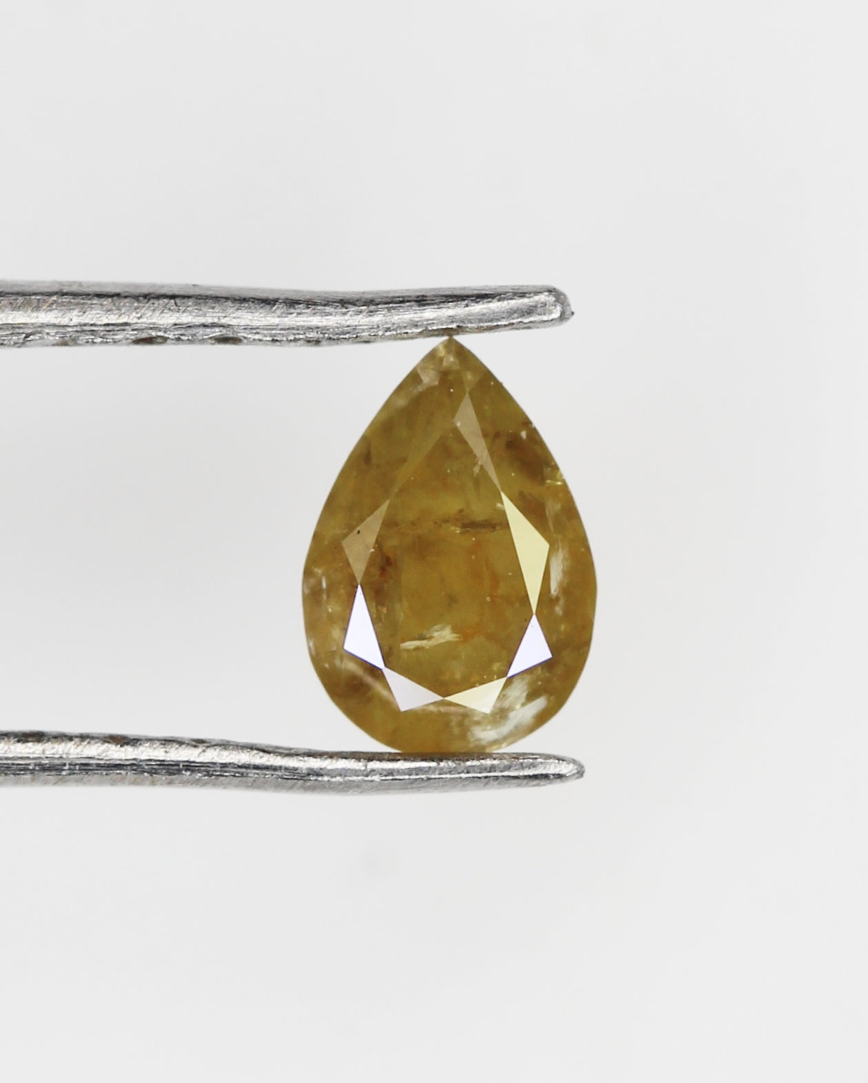 Natural Fancy Diamond Pear Shape Diamond Fancy Color Pear cut Loose Diamond 0.18 CT 4.7 X 3.3 MM Yellow Diamond Real Diamond NJ788