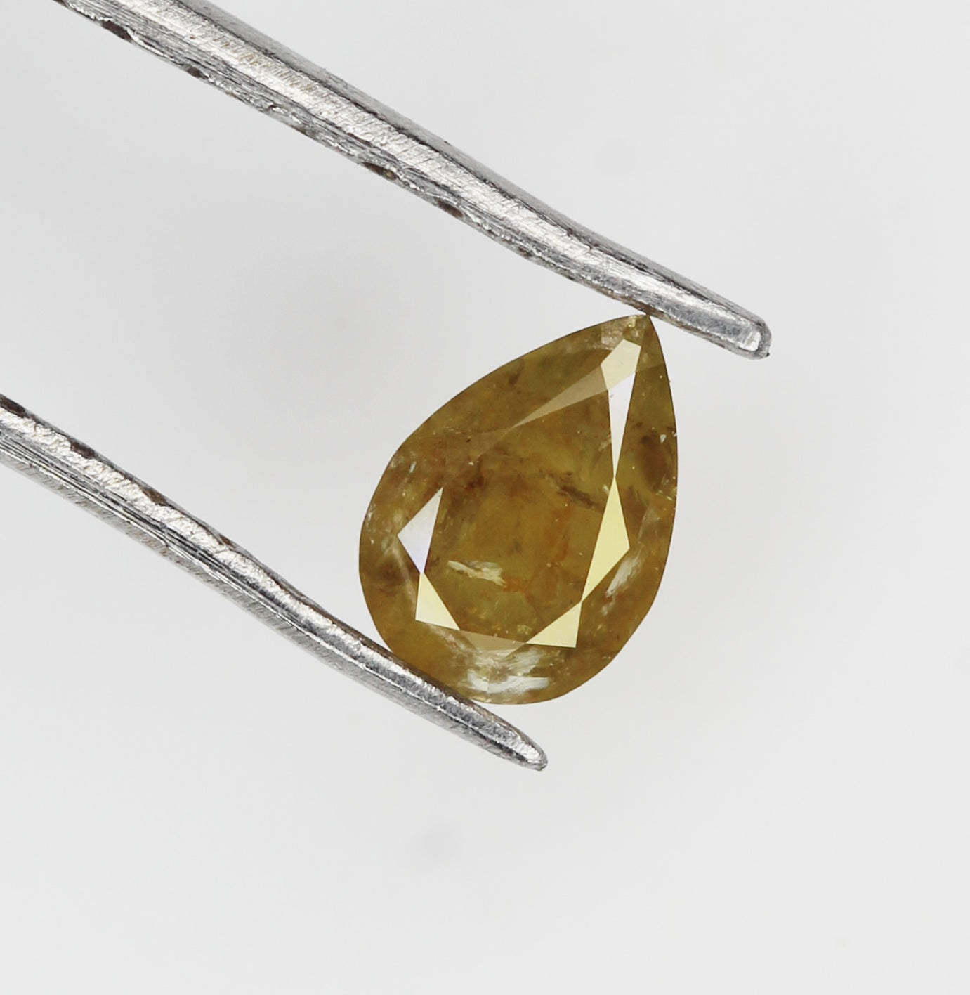 Natural Fancy Diamond Pear Shape Diamond Fancy Color Pear cut Loose Diamond 0.18 CT 4.7 X 3.3 MM Yellow Diamond Real Diamond NJ788