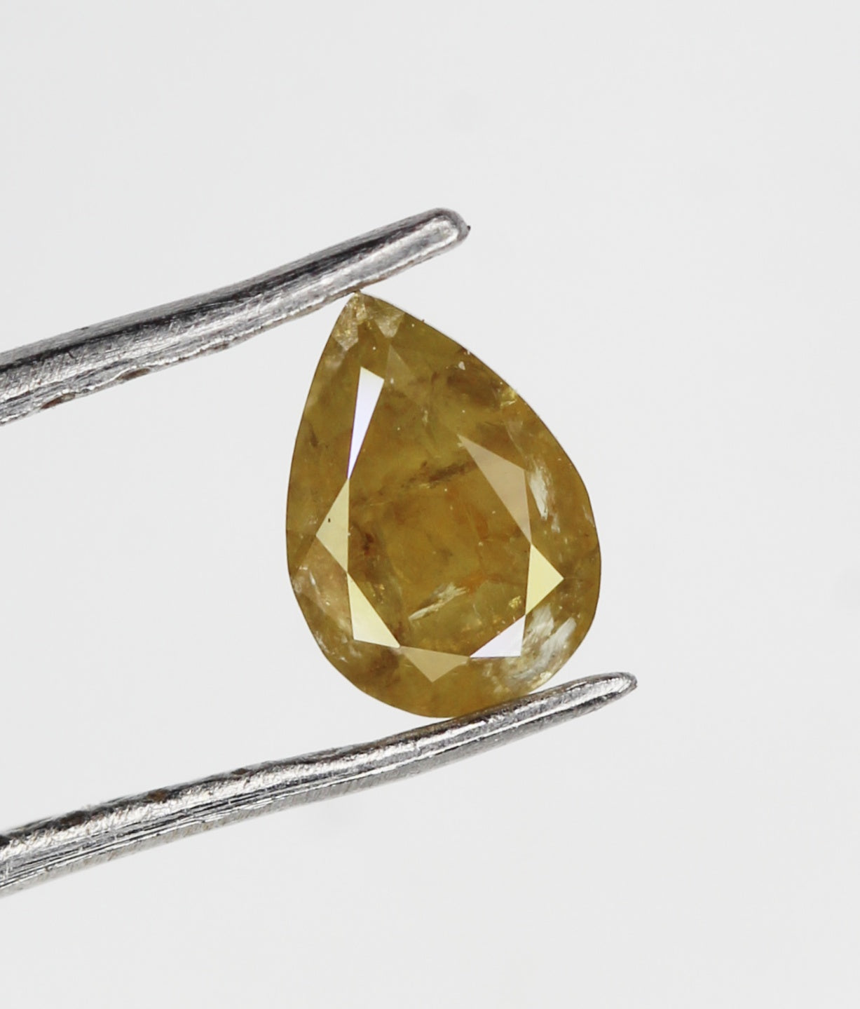 Natural Fancy Diamond Pear Shape Diamond Fancy Color Pear cut Loose Diamond 0.18 CT 4.7 X 3.3 MM Yellow Diamond Real Diamond NJ788