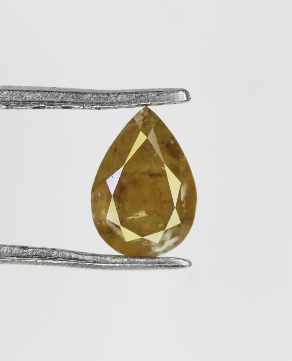 Natural Fancy Diamond Pear Shape Diamond Fancy Color Pear cut Loose Diamond 0.18 CT 4.7 X 3.3 MM Yellow Diamond Real Diamond NJ788