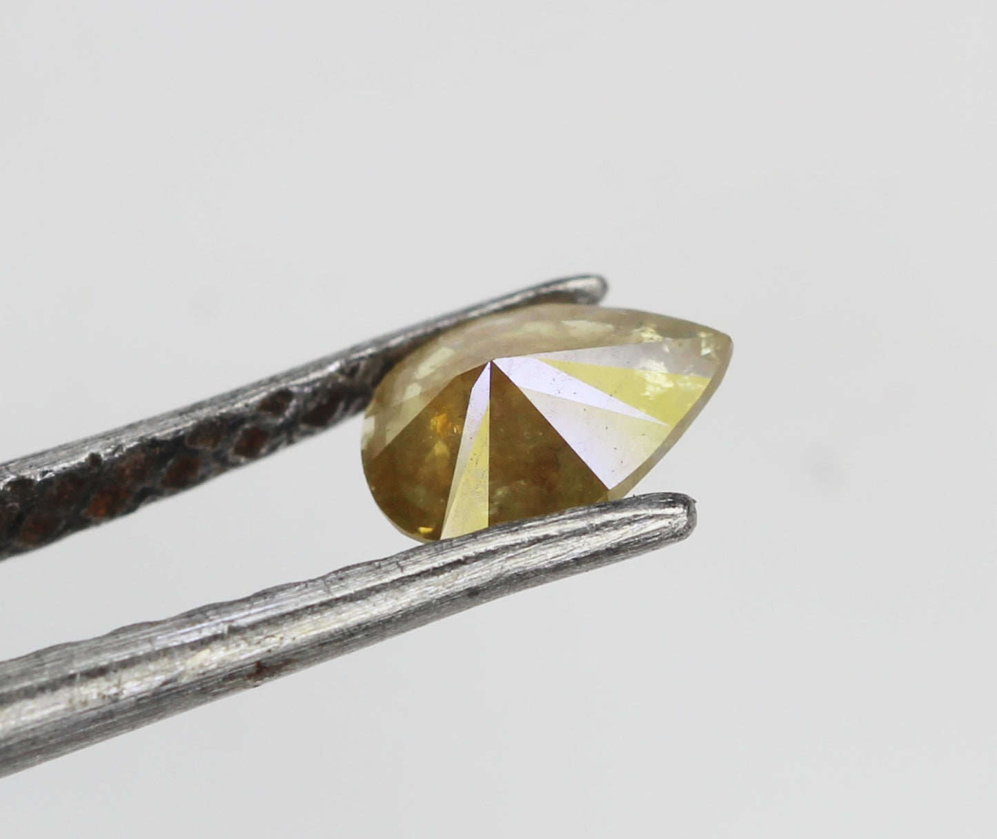 Natural Fancy Diamond Pear Shape Diamond Fancy Color Pear cut Loose Diamond 0.18 CT 4.7 X 3.3 MM Yellow Diamond Real Diamond NJ788