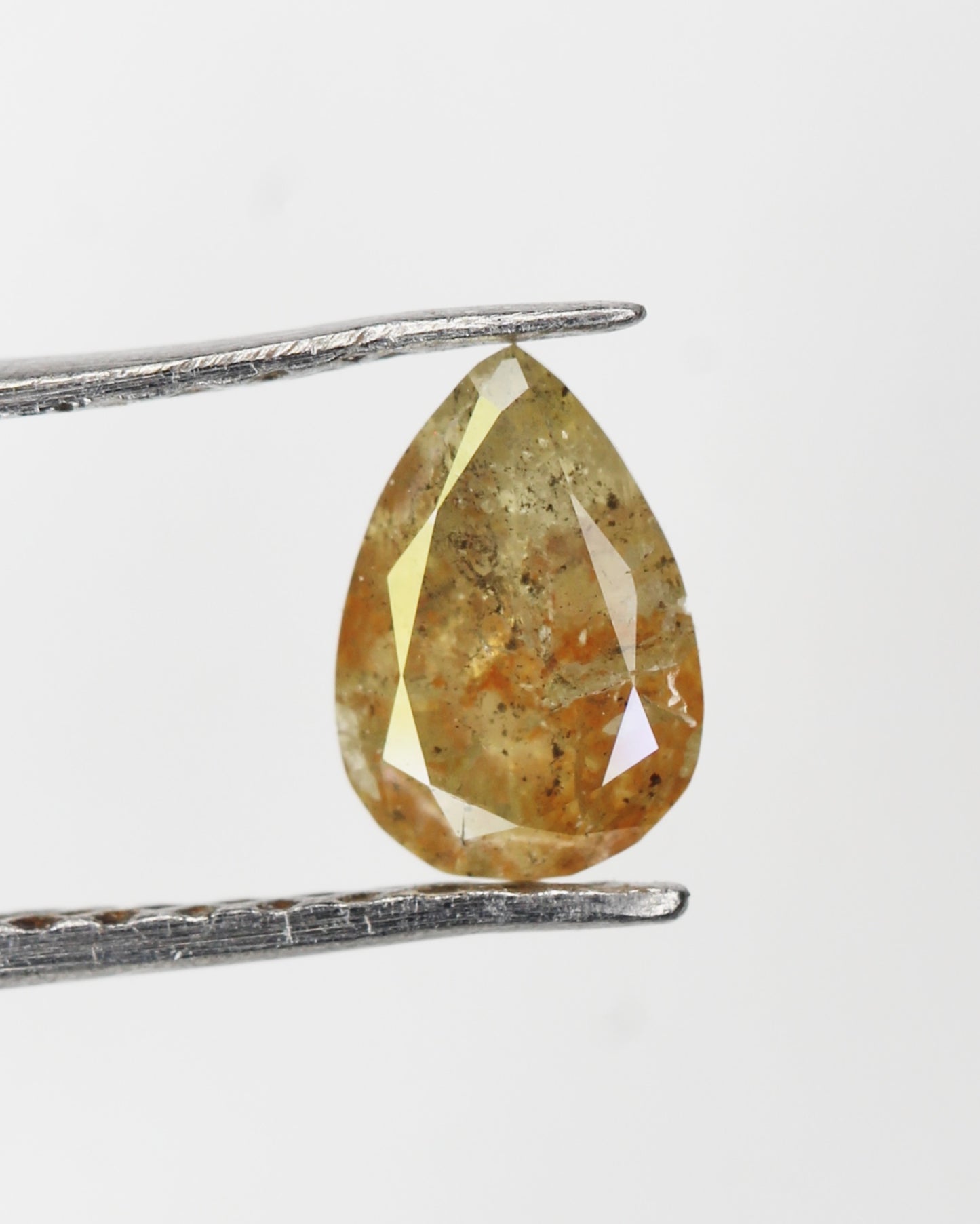 Natural Fancy Diamond Pear Shape Diamond Fancy Color Pear cut Loose Diamond 0.38 CT 6.0 X 4.2 MM Yellow Diamond Real Diamond NJ781