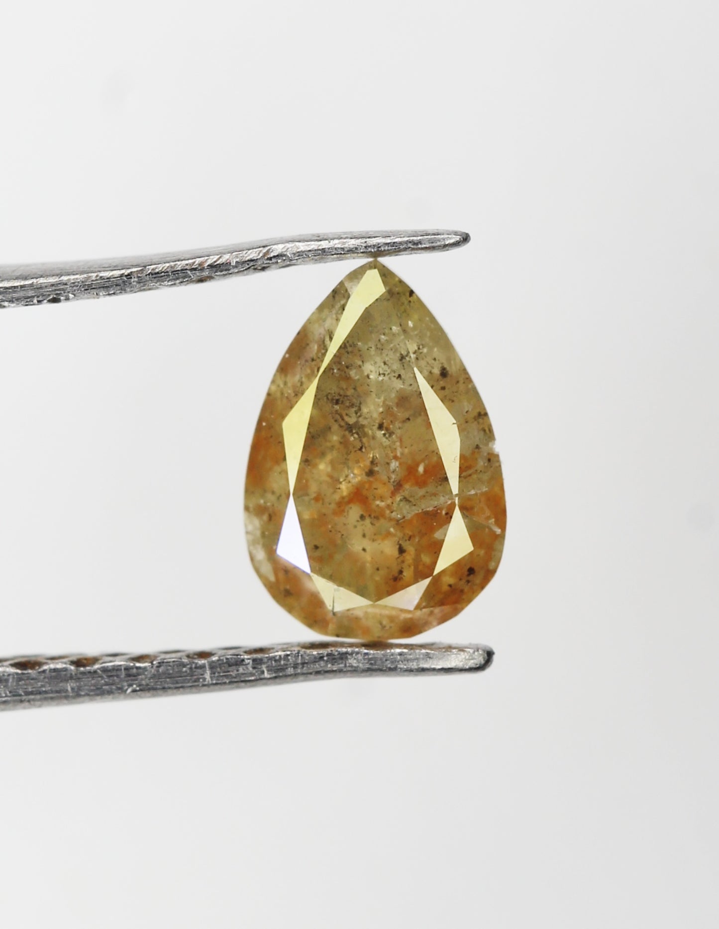 Natural Fancy Diamond Pear Shape Diamond Fancy Color Pear cut Loose Diamond 0.38 CT 6.0 X 4.2 MM Yellow Diamond Real Diamond NJ781