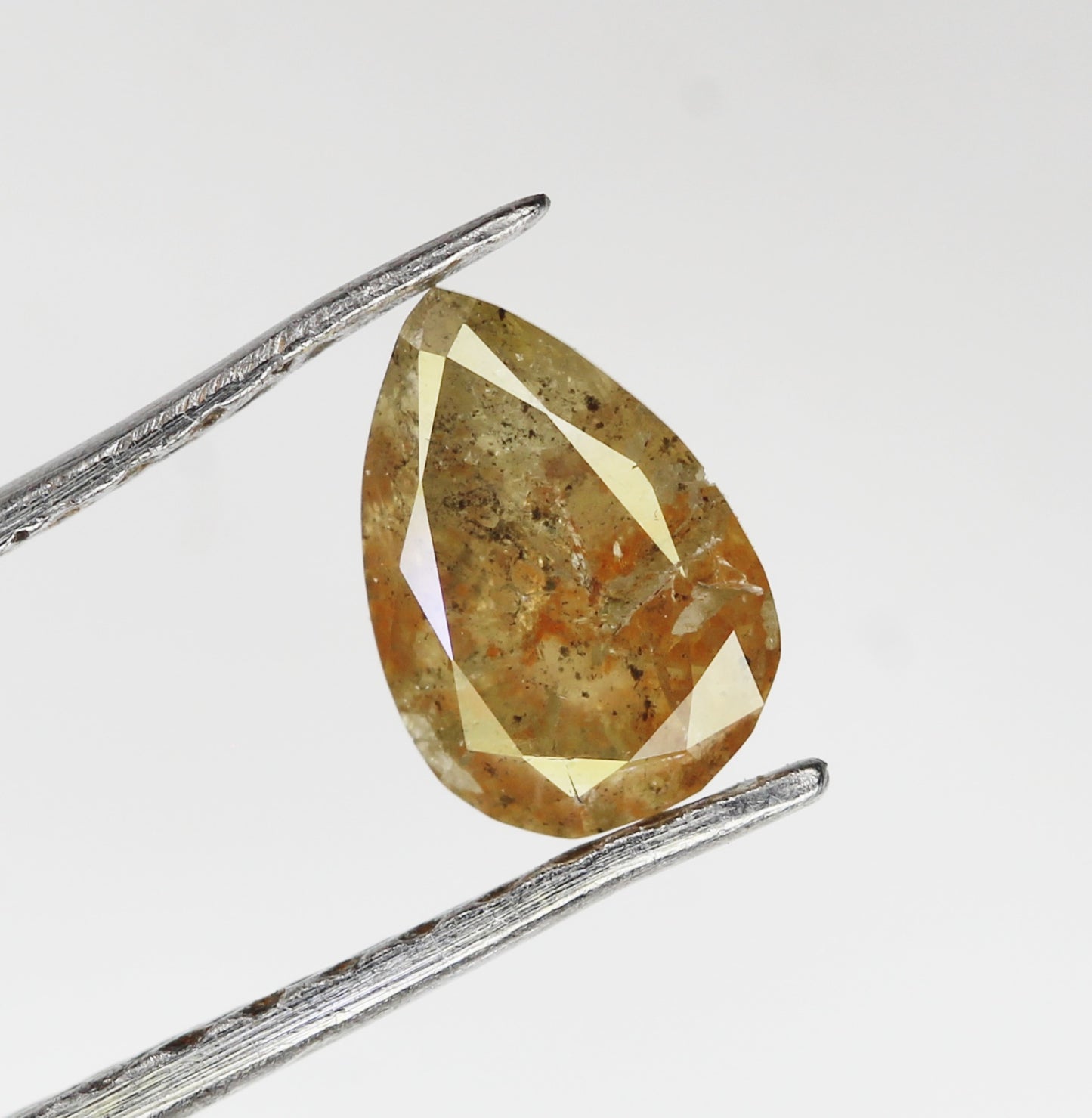 Natural Fancy Diamond Pear Shape Diamond Fancy Color Pear cut Loose Diamond 0.38 CT 6.0 X 4.2 MM Yellow Diamond Real Diamond NJ781